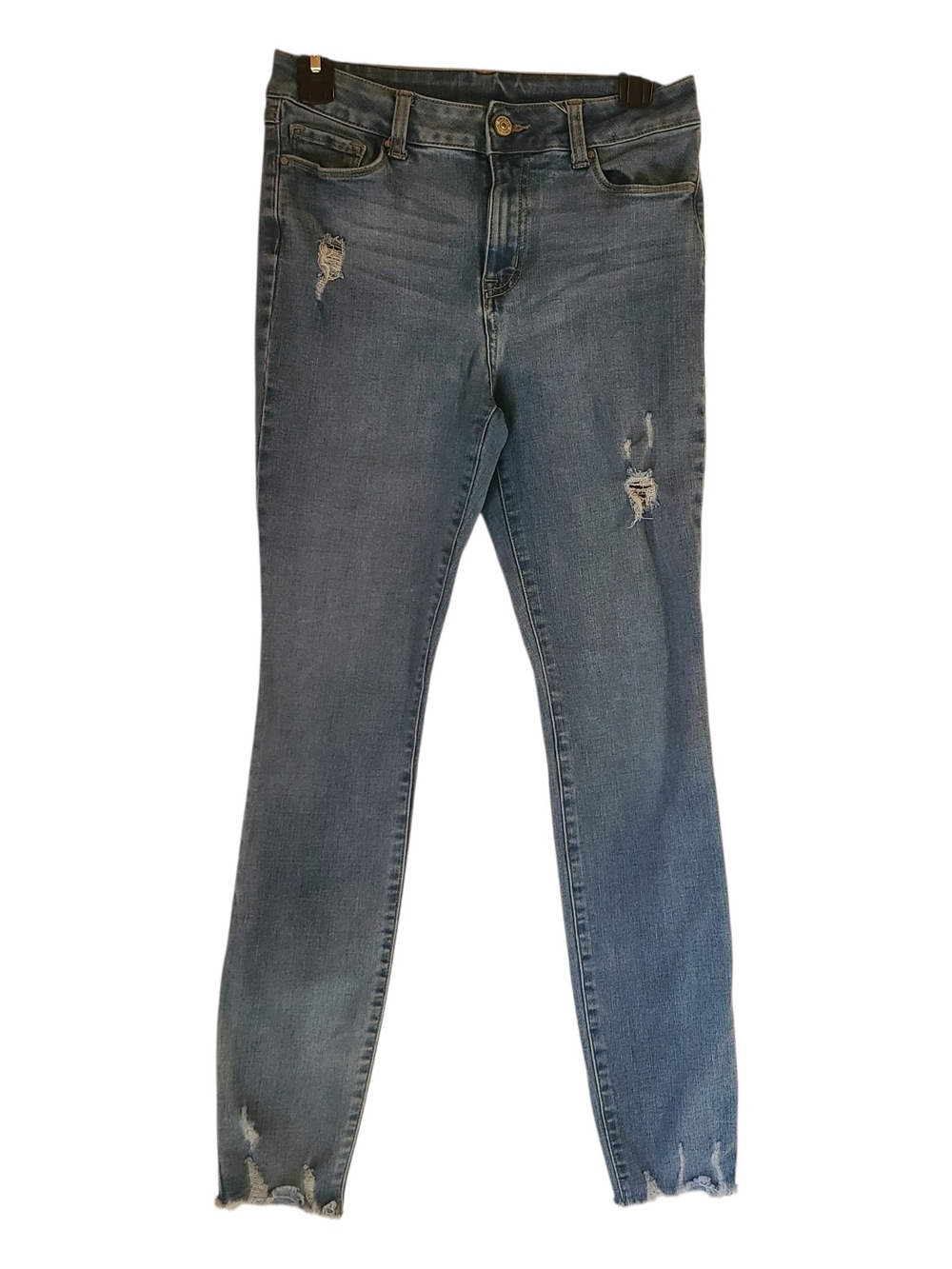 Rewash Women's Size 5 Distressed Skinny Jeans Blue